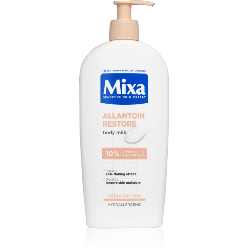 Mixa Allantoin Restore тоалетно мляко за тяло за много суха кожа