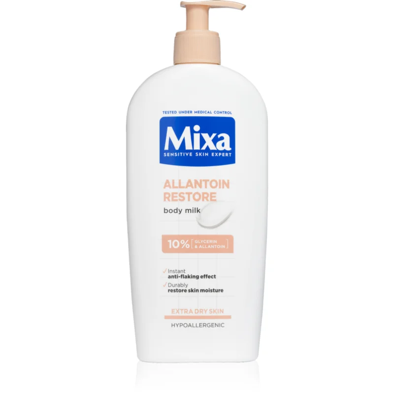 Mixa Allantoin Restore тоалетно мляко за тяло за много суха кожа