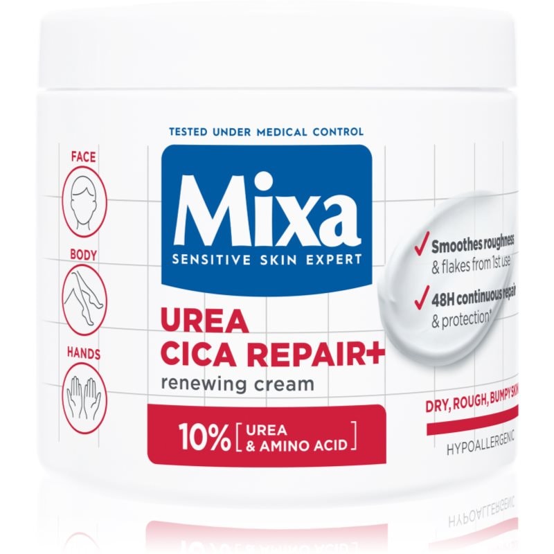 MIXA Urea Cica Repair+ регенериращ крем за тяло за много суха кожа - Грижа за тяло - Сравни цени от 1 магазин с безплатна доставка