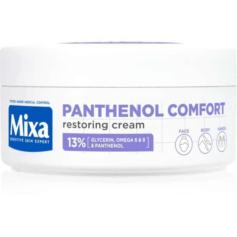 Mixa Panthenol Comfort регенериращ крем за тяло за суха към атопична кожа
