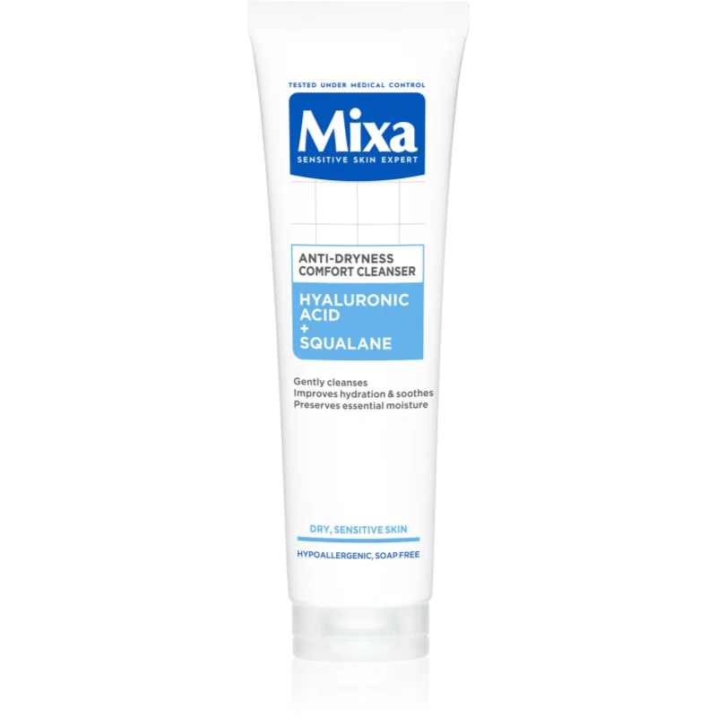 MIXA Anti-Dryness Comfort Cleanser почистващ гел за лице срещу суха кожа