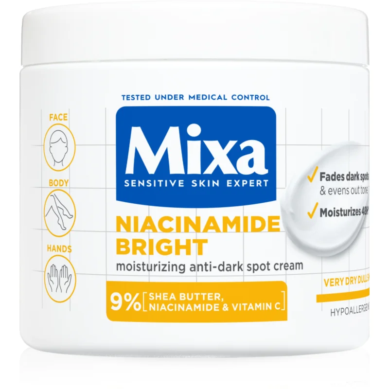 Mixa Niacinamide Bright интензивен хидратиращ крем Против тъмни петна - Грижа за лице - Сравни цени от 1 магазин с безплатна доставка