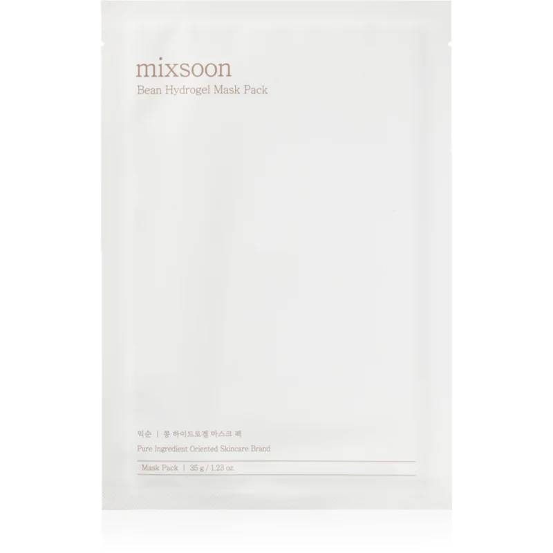 mixsoon Bean Hydrogel Mask Pack интензивна хидрогелна маска за освежаване и хидратация