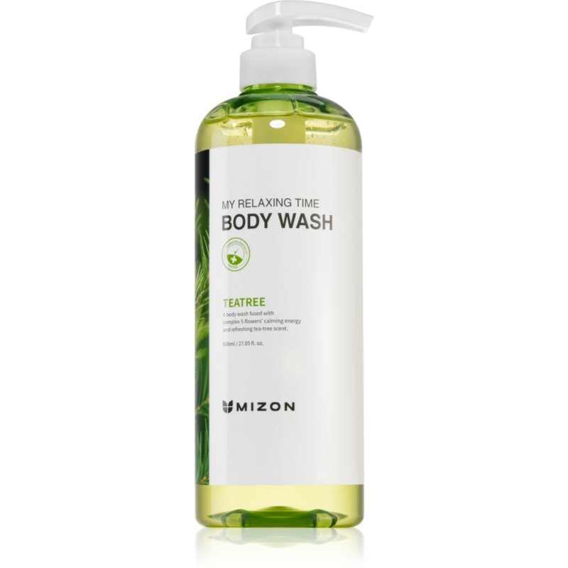 Mizon My Relaxing Time Tea Tree освежаващ душ гел за проблемна и мазна кожа - Грижа за тяло - Сравни цени от 1 магазин с безплатна доставка