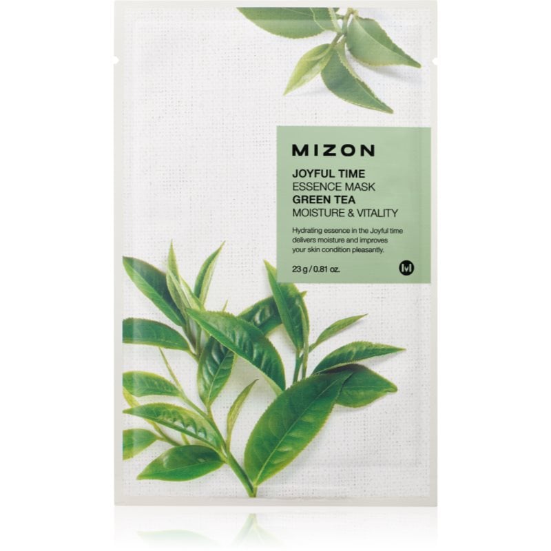 Mizon Joyful Time Green Tea платнена маска с хидратиращ и ревитализиращ ефект
