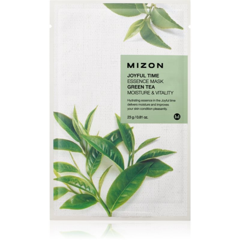 Mizon Joyful Time Green Tea платнена маска с хидратиращ и ревитализиращ ефект - Грижа за лице - Сравни цени от 1 магазин с безплатна доставка