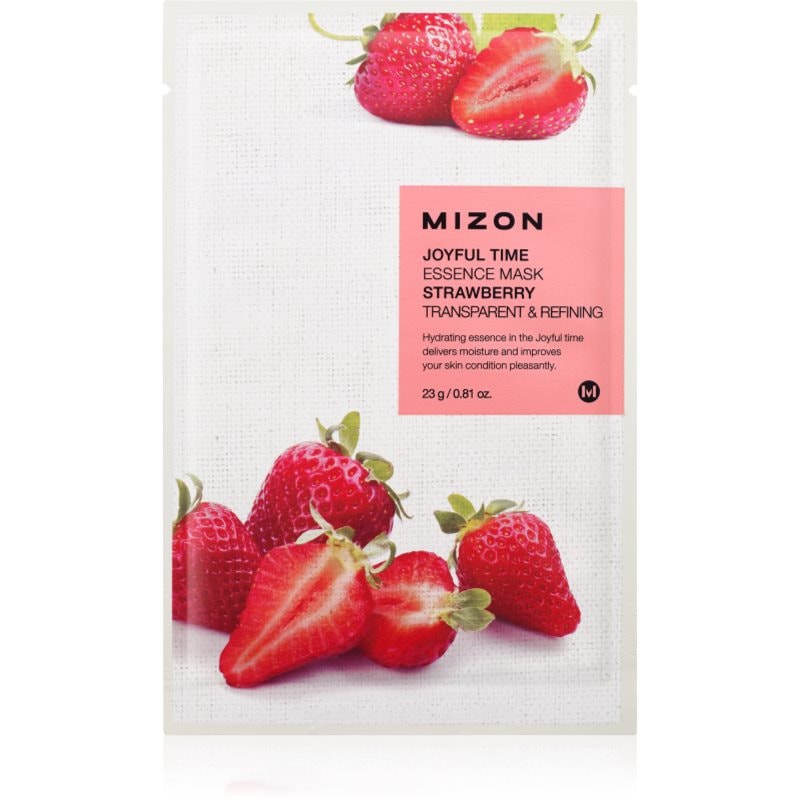 Mizon Joyful Time Strawberry платнена маска с омекотяващ ефект - Грижа за лице - Сравни цени от 1 магазин с безплатна доставка