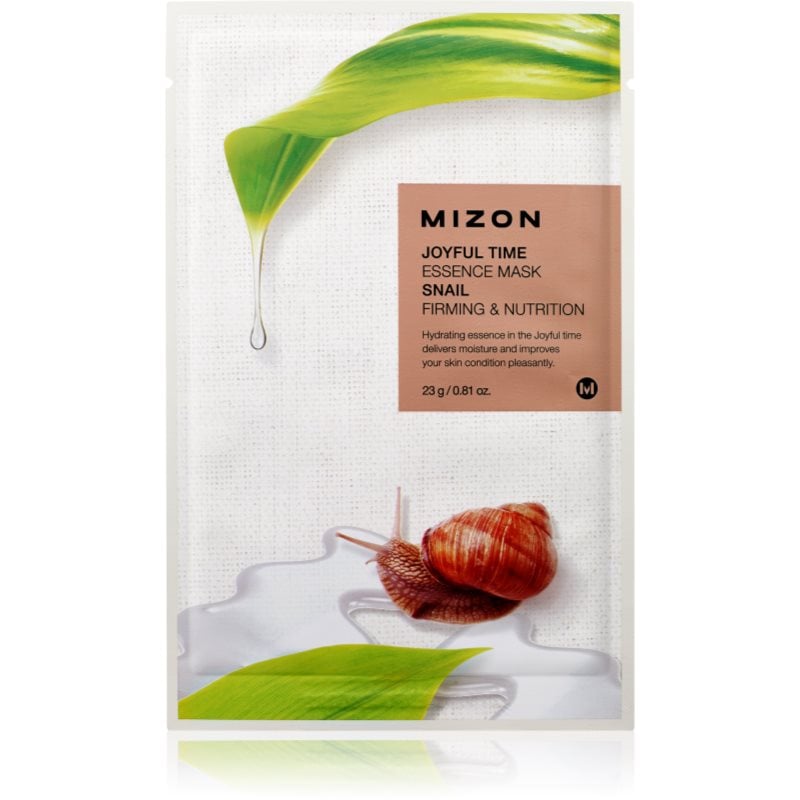 Mizon Joyful Time Snail подхранваща платнена маска със стягащ ефект