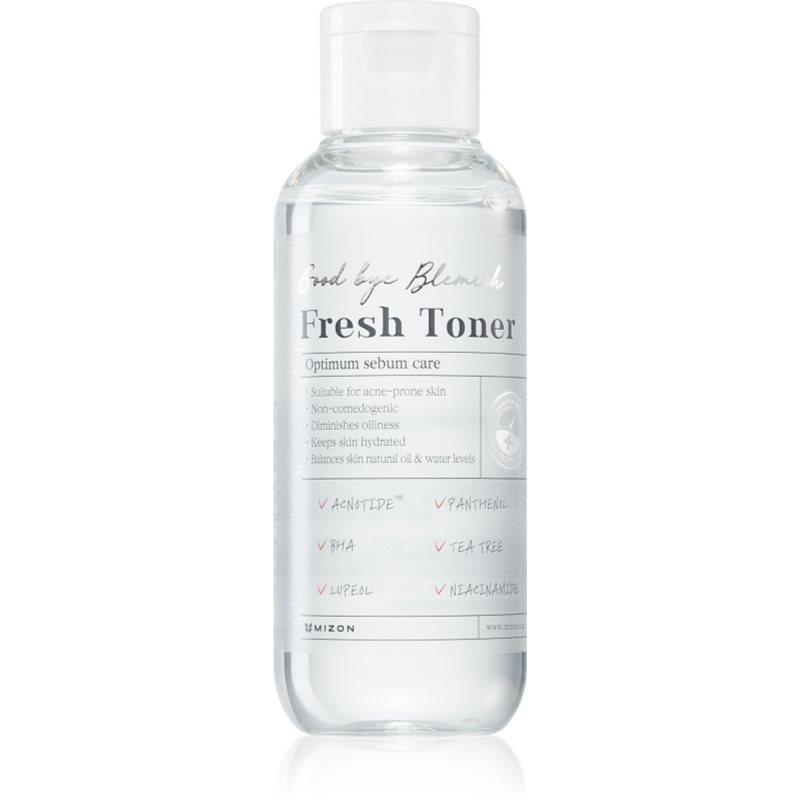 Mizon Good Bye Blemish Fresh Toner успокояващ тоник за лице за проблемна кожа, акне - Грижа за лице - Сравни цени от 1 магазин с безплатна доставка