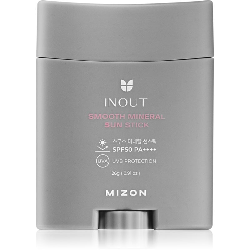 Mizon Inout Smooth Mineral Sun Stick минерален защитен крем за лице и чувствителни зони в стик SPF 50+
