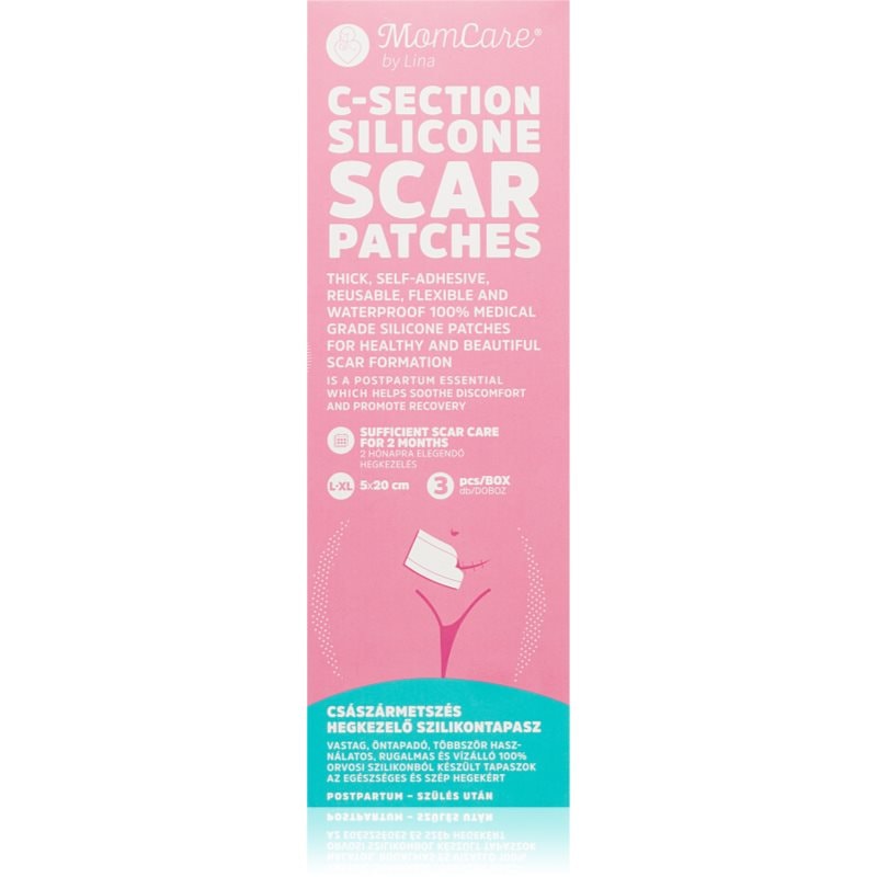 MomCare by Lina C-Section Silicone Scar Patches силиконови лепенки за рани след цезарово сечение размер L-XL 5 x 20 cm - Грижа за тяло - Сравни цени от 1 магазин с безплатна доставка
