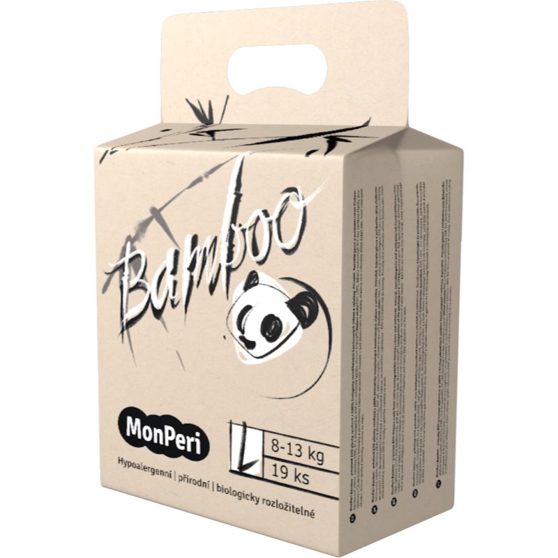 MonPeri Bamboo Size L еднократни ЕКО пелени 8-13 kg - За деца - Сравни цени от 1 магазин с безплатна доставка