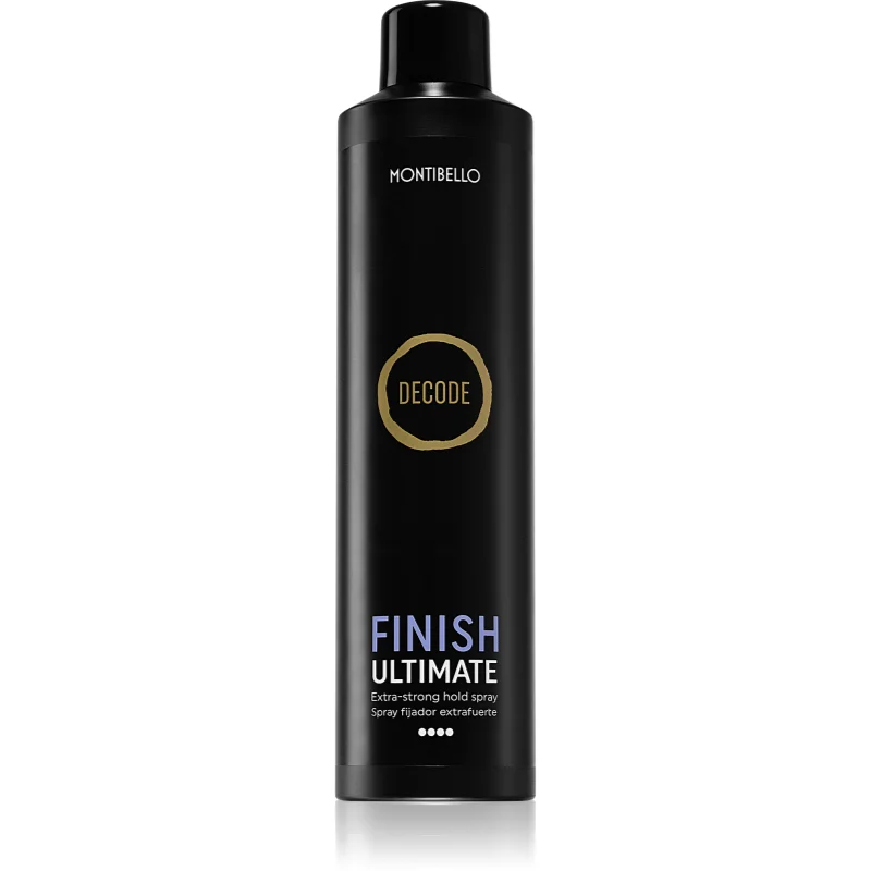 Montibello Decode Finish Ultimate Spray лак за коса с екстра силна фиксация устойчив на влагата във въздуха - Грижа за коса - Сравни цени от 1 магазин с безплатна доставка
