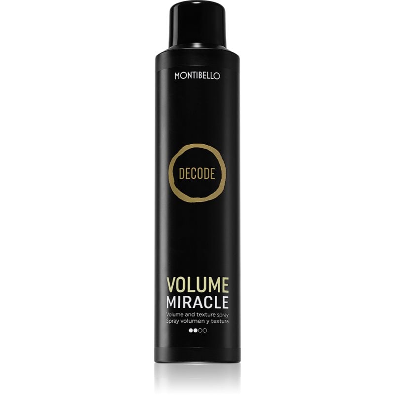 Montibello Decode Volume Miracle Spray спрей за обем за финално оформяне на прическа със сешоар