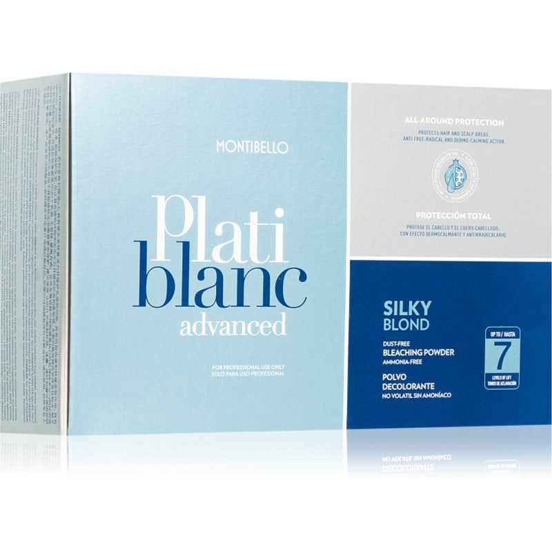 Montibello Plati blanc изсветляваща пудра с лавандула Silky Blond