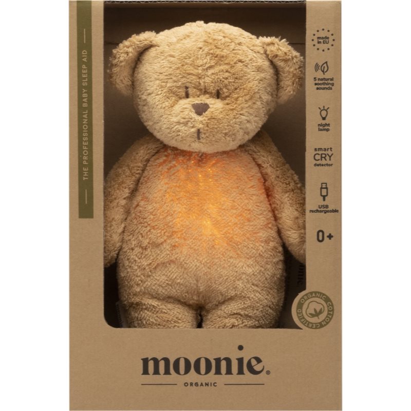 Moonie Bear 2.0 Organic Cappuccino играчка за заспиване с мелодия - За деца - Сравни цени от 1 магазин с безплатна доставка