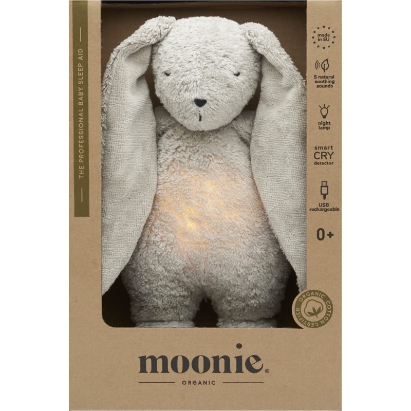 Moonie The Humming Friend 2.0 Organic Grey играчка за заспиване с мелодия - За деца - Сравни цени от 1 магазин с безплатна доставка