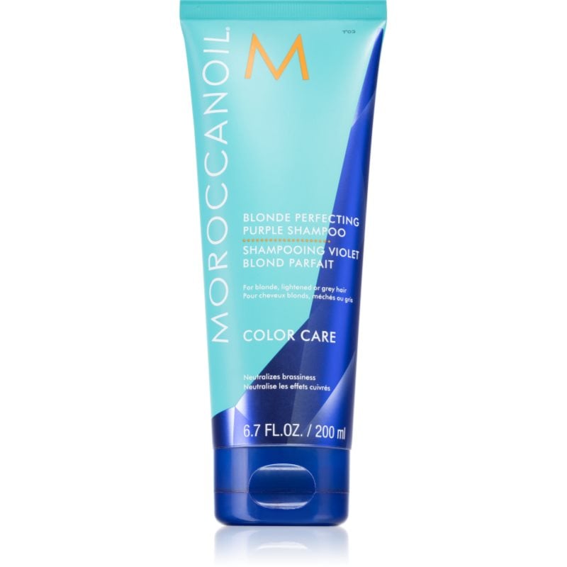 Moroccanoil Color Care Shampoo лилав тониращ шампоан за руса коса