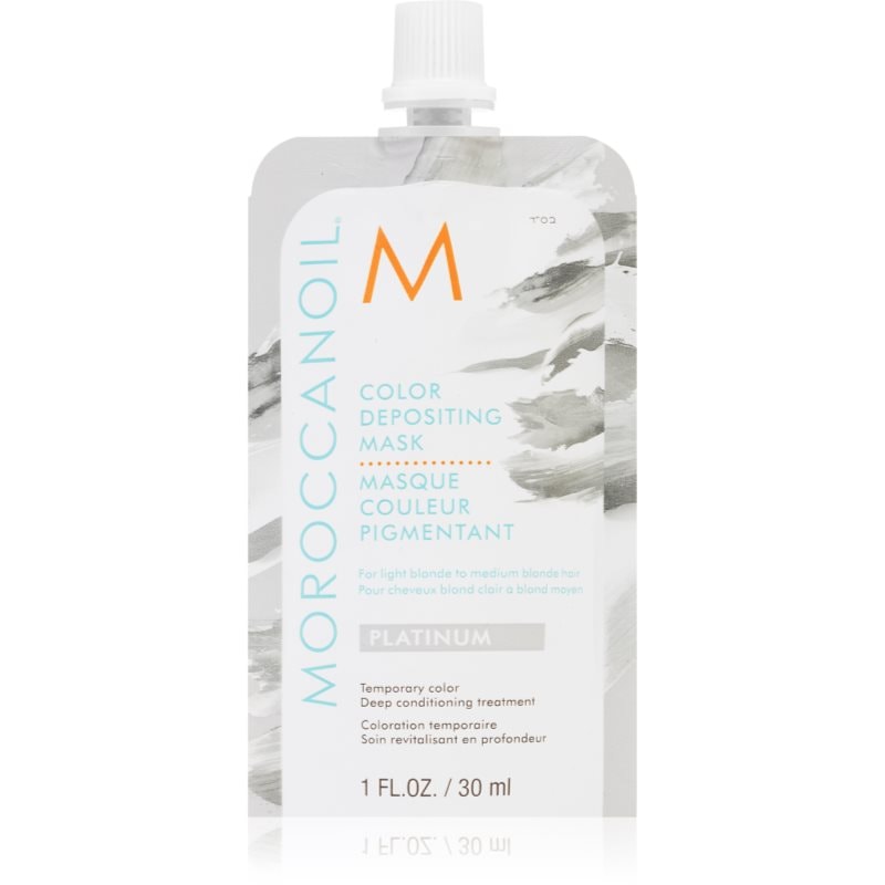 Moroccanoil Moroccanoil Color Depositing нежна подхранваща маска без перманентни цветови пигменти Platinum - Унисекс парфюм 30мл - Сравни цени от 1 магазин с безплатна доставка
