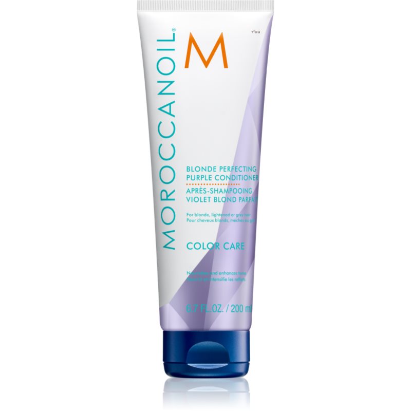 Moroccanoil Moroccanoil Color Care Blonde Perfecting Purple Conditioner лилав балсам за блонд коса и коса с кичури - Унисекс парфюм 70мл - Сравни цени от 1 магазин с безплатна доставка