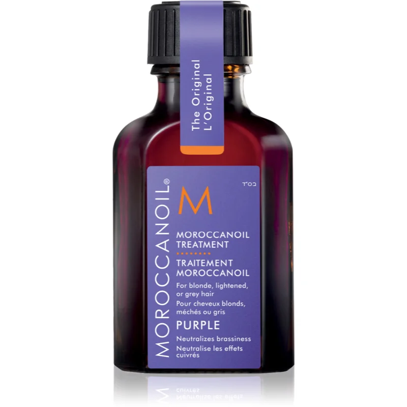 Moroccanoil Treatment Purple подхранващо масло за руса и сива коса - Грижа за коса - Сравни цени от 1 магазин с безплатна доставка