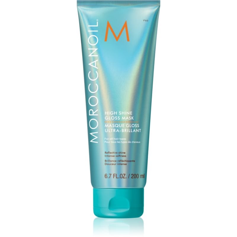 Moroccanoil High Shine Gloss Mask подхранваща маска за гладка и лъскава коса с арганово масло