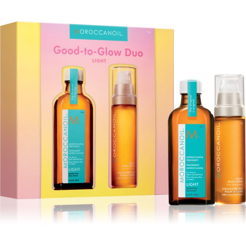 Moroccanoil Good-to-Glow Duo Light комплект за коса и тяло - Комплект - Сравни цени от 1 магазин с безплатна доставка