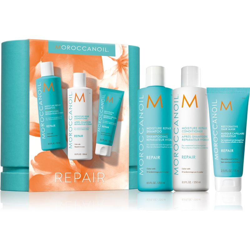 Moroccanoil Repair Kit комплект за увредена и химически третирана коса - Комплект - Сравни цени от 1 магазин с безплатна доставка