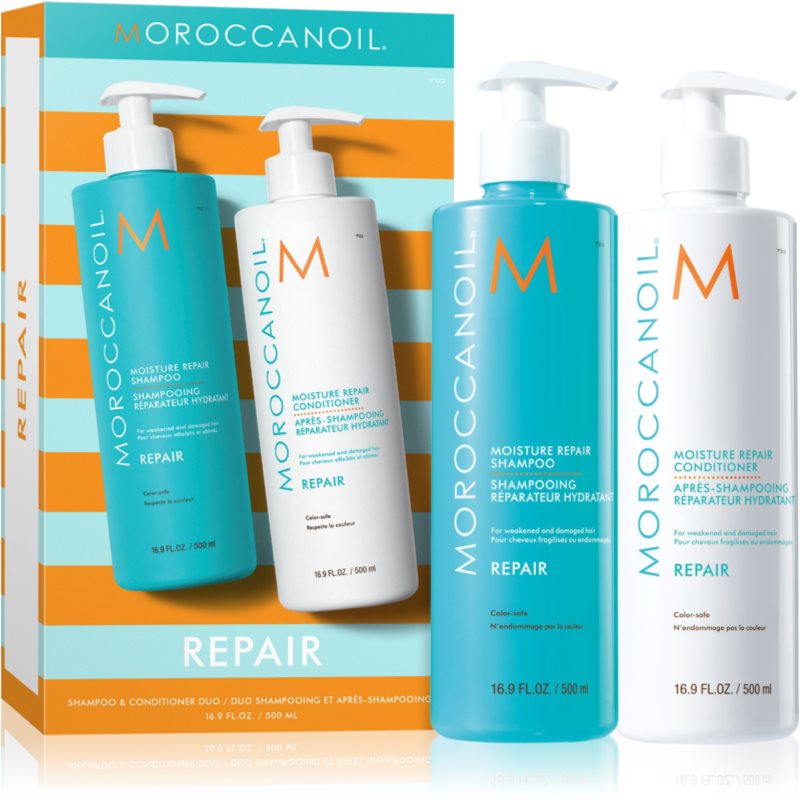 Moroccanoil Repair Shampoo & Conditioner Duo комплект за увредена и химически третирана коса - Комплект - Сравни цени от 1 магазин с безплатна доставка