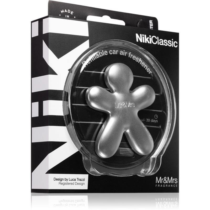 Mr & Mrs Fragrance Niki Fresh Air aроматизатор за автомобил сменяема Silver (matt) - Аромат - Сравни цени от 1 магазин с безплатна доставка