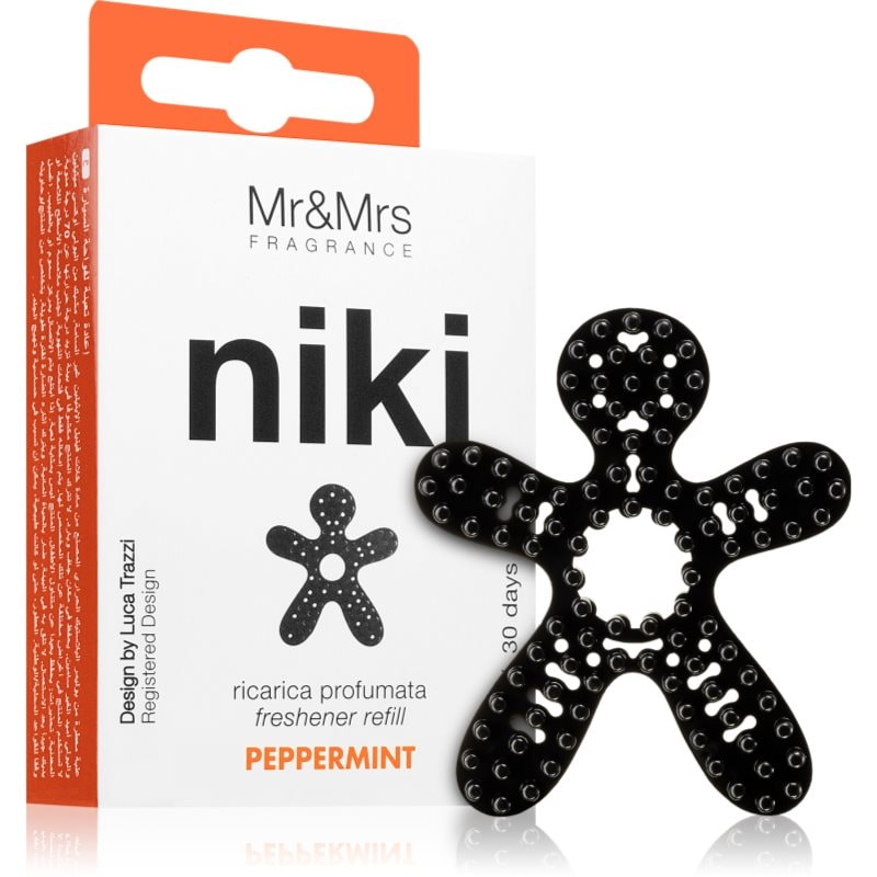 Mr & Mrs Fragrance Niki Peppermint aроматизатор за автомобил резервен пълнител - Аромат - Сравни цени от 1 магазин с безплатна доставка
