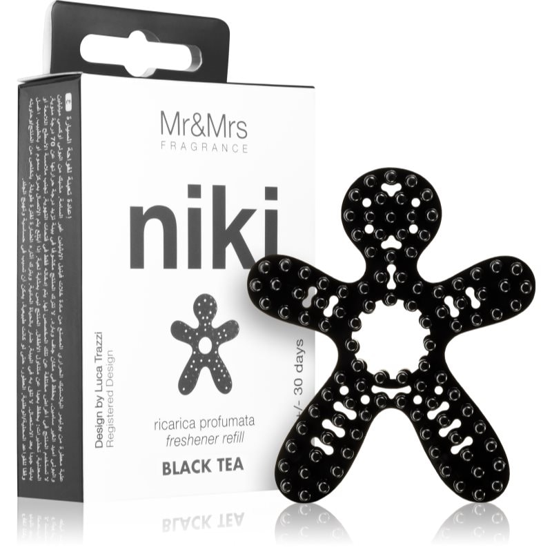 Mr & Mrs Fragrance Niki Black Tea aроматизатор за автомобил пълнител - Аромат - Сравни цени от 1 магазин с безплатна доставка
