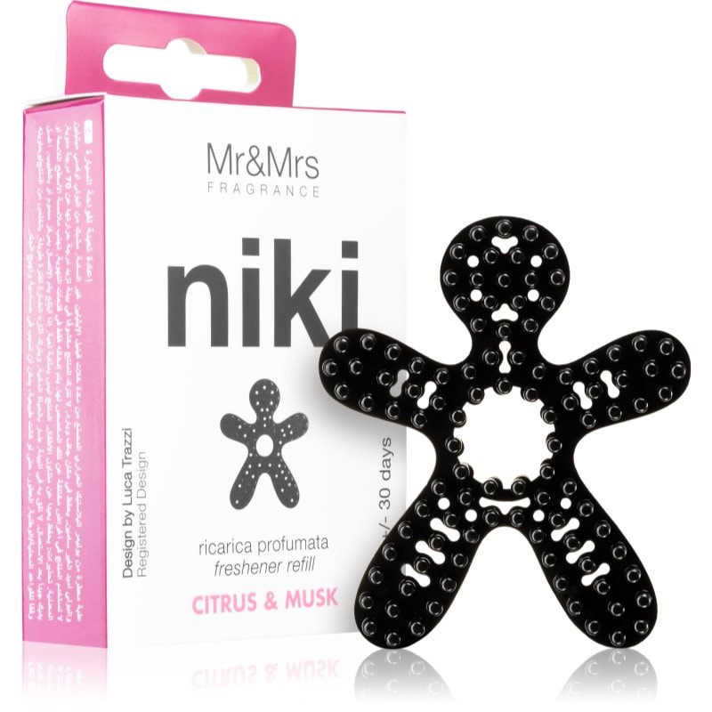 Mr & Mrs Fragrance Niki Citrus & Musk aроматизатор за автомобил - Аромат - Сравни цени от 1 магазин с безплатна доставка