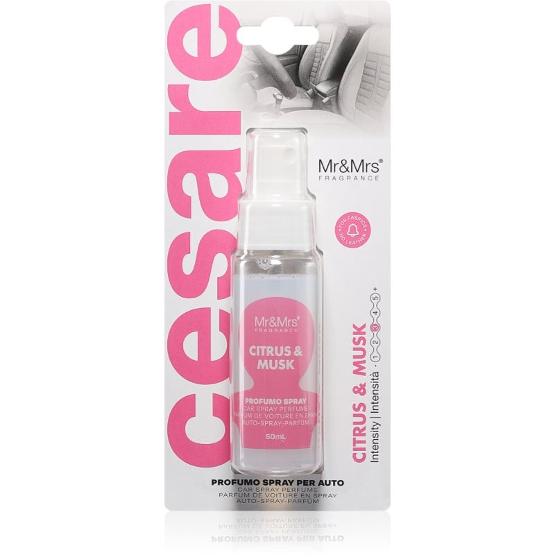 Mr & Mrs Fragrance Cesare Citrus & Musk ароматизатор за въздух за колата - Аромат - Сравни цени от 1 магазин с безплатна доставка