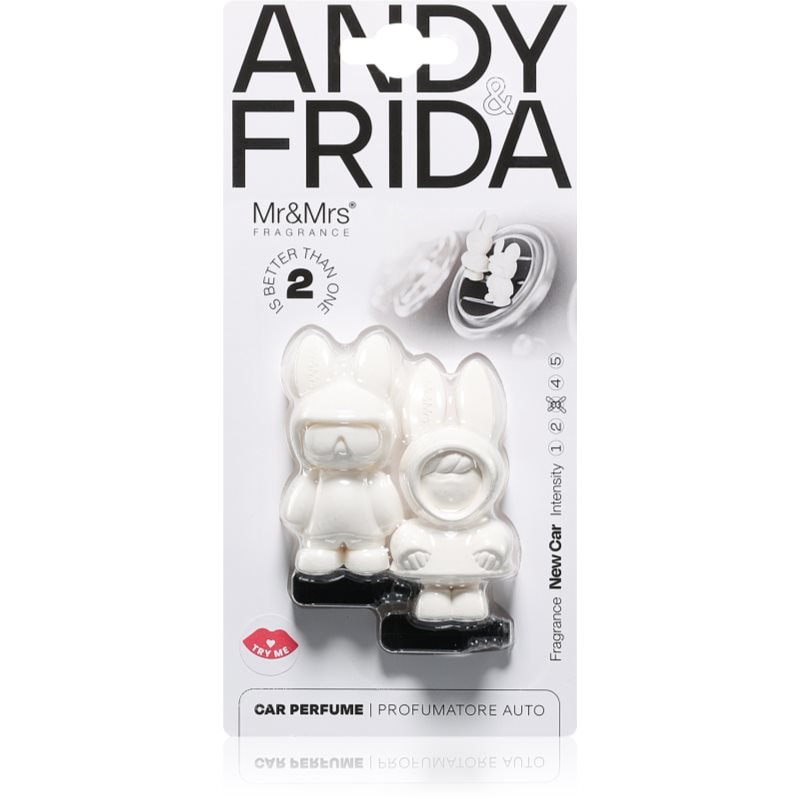 Mr & Mrs Fragrance Andy & Frida New Car aроматизатор за автомобил - Аромат - Сравни цени от 1 магазин с безплатна доставка