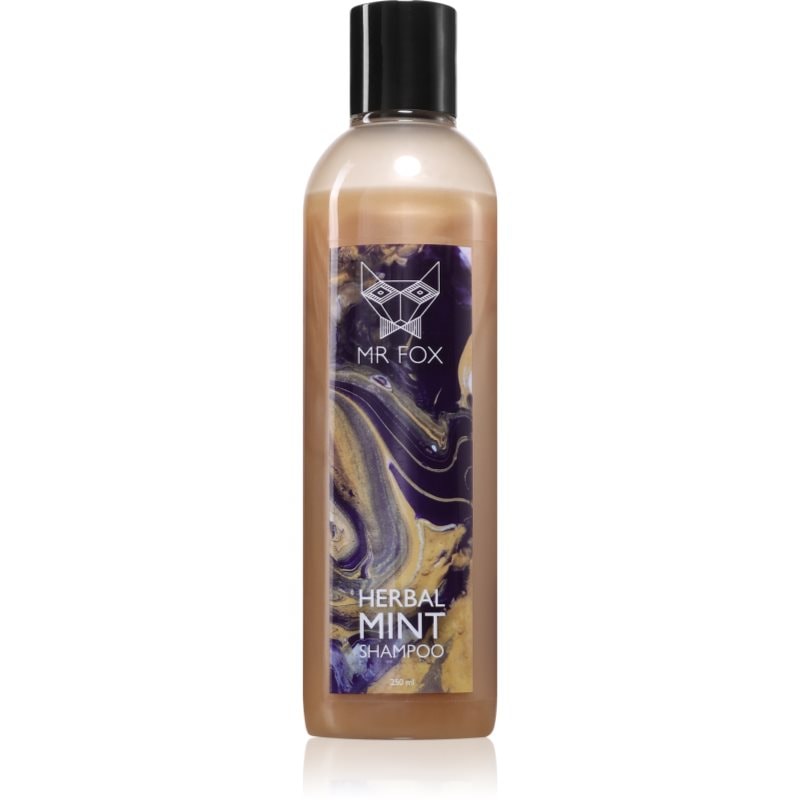 MR FOX MR FOX Herbal Mint Shampoo билков шампоан за мъже - Мъжки парфюм 250мл - Сравни цени от 1 магазин с безплатна доставка