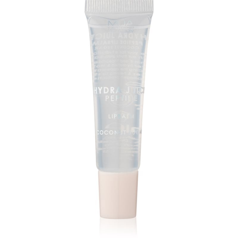 MUA Makeup Academy Hydra Juice Peptide Lip Balm хидратиращ балсам за устни за блясък аромати Coconut Sugar