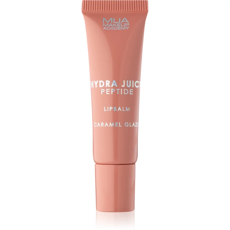 MUA Makeup Academy Hydra Juice Peptide Lip Balm хидратиращ балсам за устни за блясък аромати Caramel Glaze