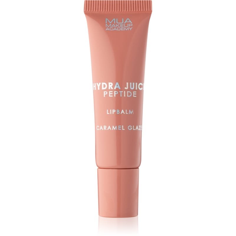 MUA Makeup Academy Hydra Juice Peptide Lip Balm хидратиращ балсам за устни за блясък аромати Caramel Glaze