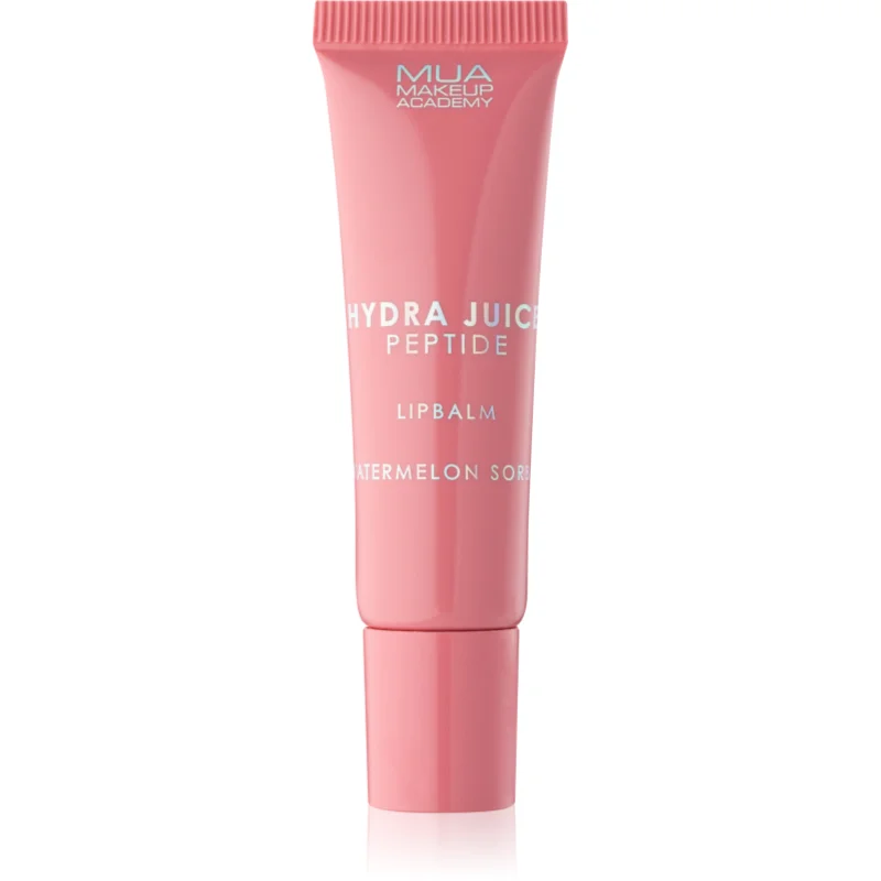 MUA Makeup Academy Hydra Juice Peptide Lip Balm хидратиращ балсам за устни за блясък аромати Watermelon Sorbet