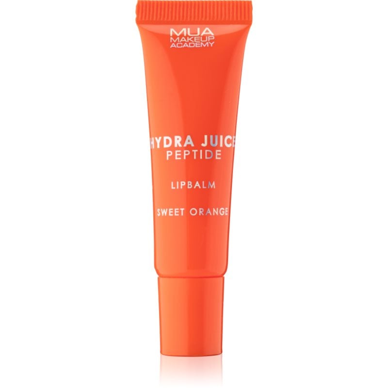 MUA Makeup Academy Hydra Juice Peptide Lip Balm хидратиращ балсам за устни за блясък аромати Sweet Orange