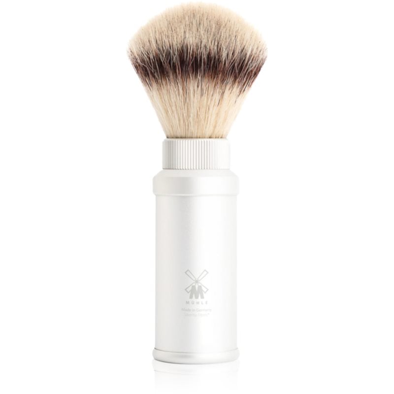 Mühle TRAVEL Silvertip Synthetic четка за бръснене White