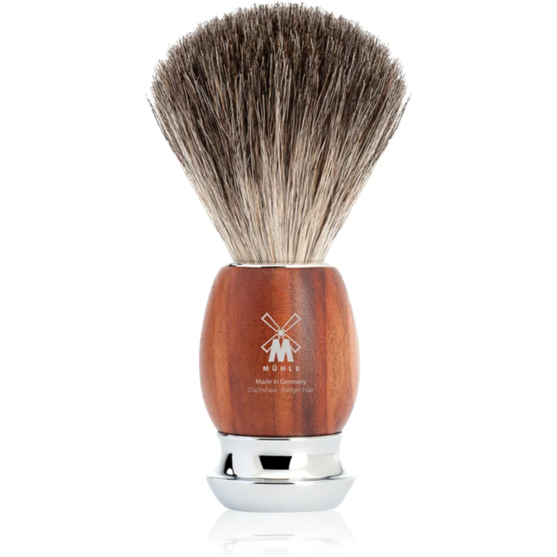 Mühle VIVO Plum Treewood четка за бръснене с косми от язовец