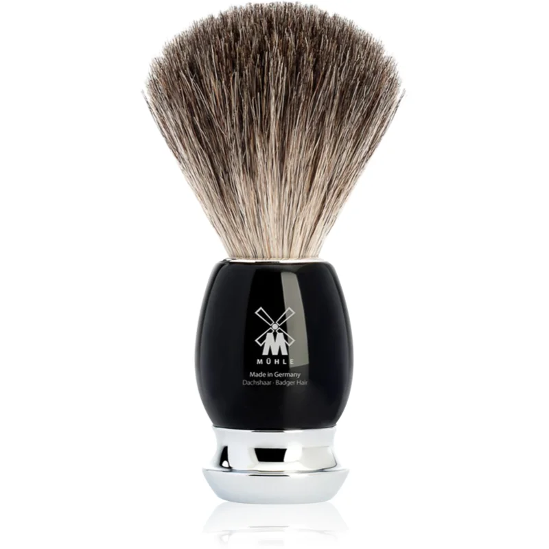 Mühle VIVO Black Pure Badger четка за бръснене с косми от язовец