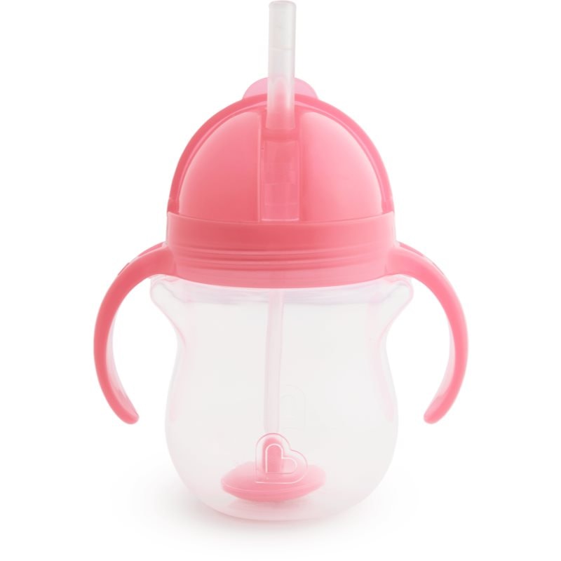 Munchkin Click Lock™ Tip & Sip чаша със сламка с тежест Pink 6 m+ - За деца - Сравни цени от 1 магазин с безплатна доставка