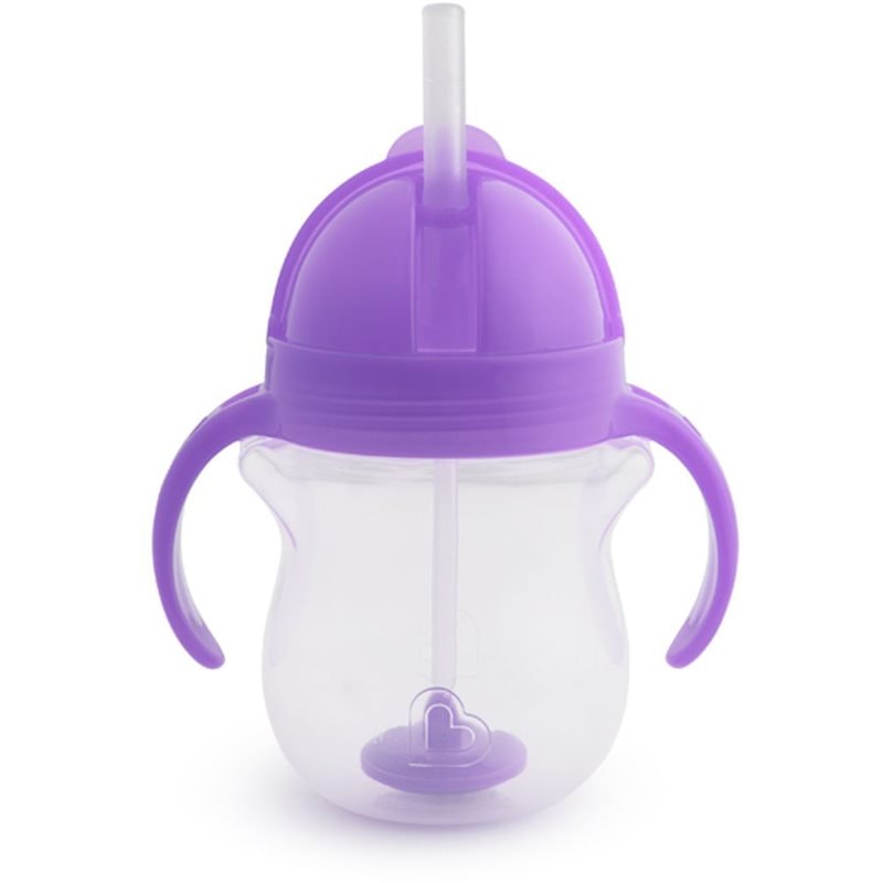 Munchkin Click Lock™ Tip & Sip чаша със сламка с тежест Purple 6 m+ - За деца - Сравни цени от 1 магазин с безплатна доставка
