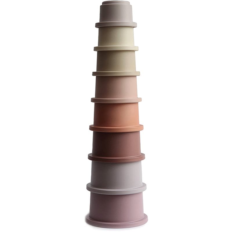 Mushie Stacking Cups Toy играчка 3 в 1 Petal