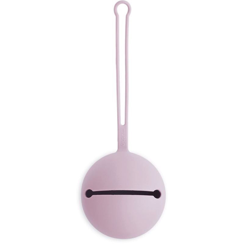 Mushie Silicone Pacifier Holder Case кутийка за биберон Soft Lilac