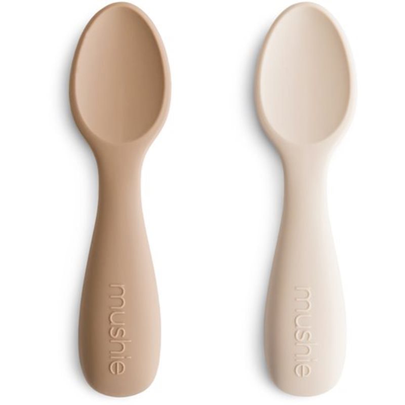 Mushie Toddler Starter Spoons лъжичка Natural/ Shifting Sand 12m+ - За деца - Сравни цени от 1 магазин с безплатна доставка