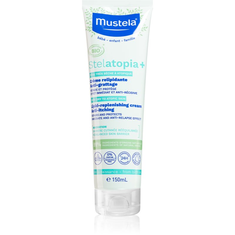 Mustela BIO Stelatopia+ успокояващ крем за деца от раждането им - Грижа за лице - Сравни цени от 1 магазин с безплатна доставка